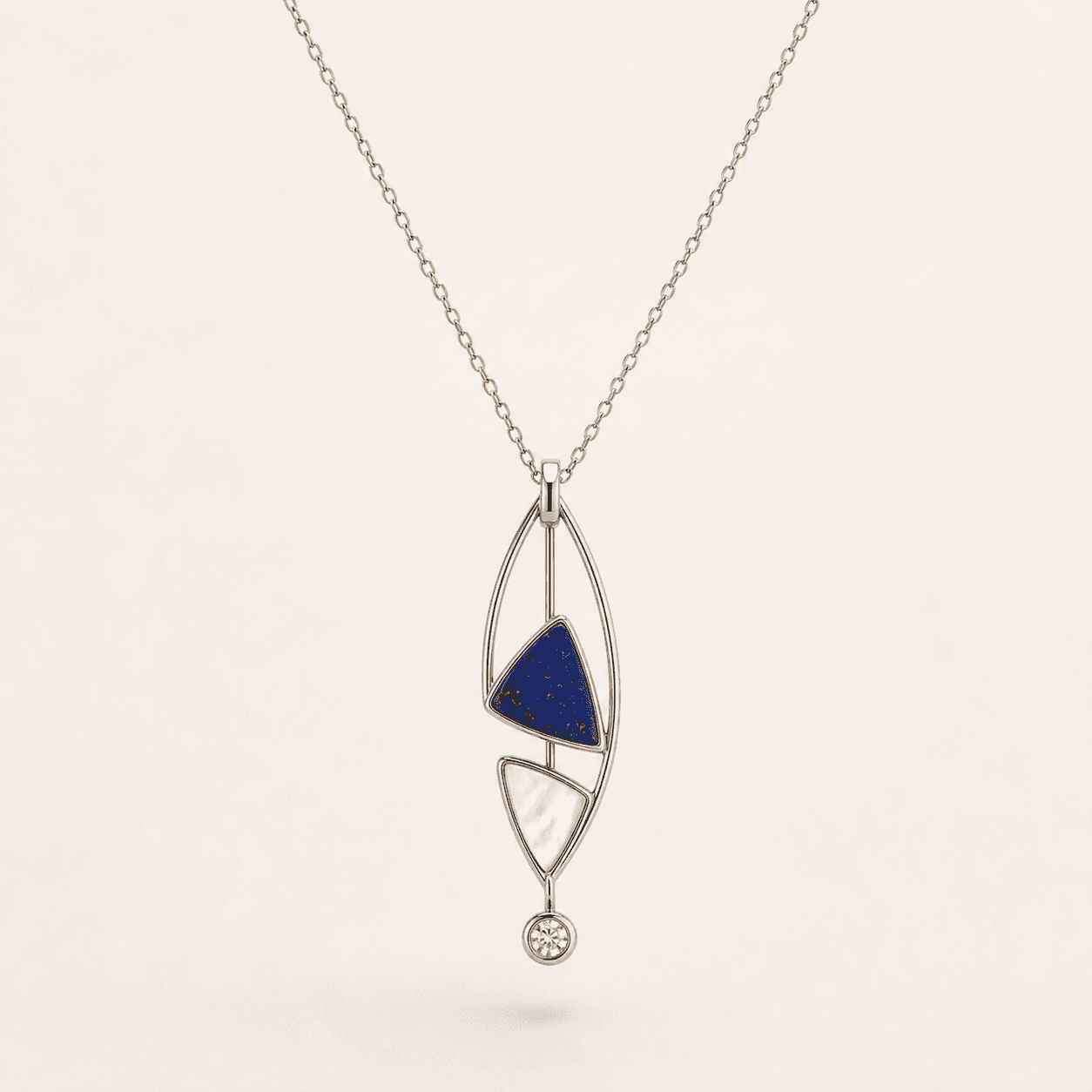 N-0201 Awaiting Star Lapis Necklace